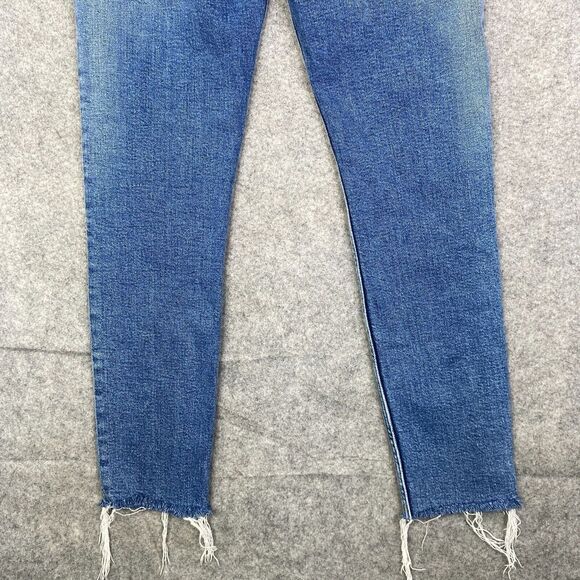 Redone 90s High Rise Ankle Crop Size 27 in Dusk Destroy Wash 190-3whrac - Picture 13 of 13